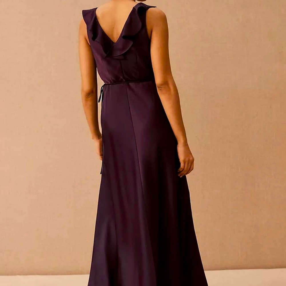 Anthropologie Graceful & Stylish Tansy Satin Charmeuse Maxi Dress - Picture 4 of 4